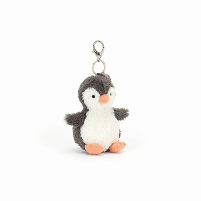 Jellycat Peanut Penguin Bag Charm USA | 42385OFWE